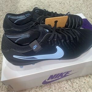 Nike Men's Black and Blue Athletic Shoes